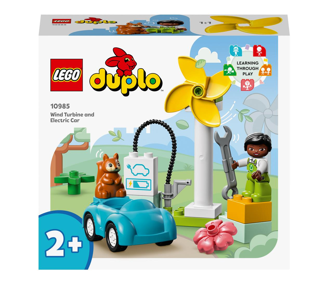 LEGO DUPLO 10985 Turbina wiatrowa i samochód elektryczny