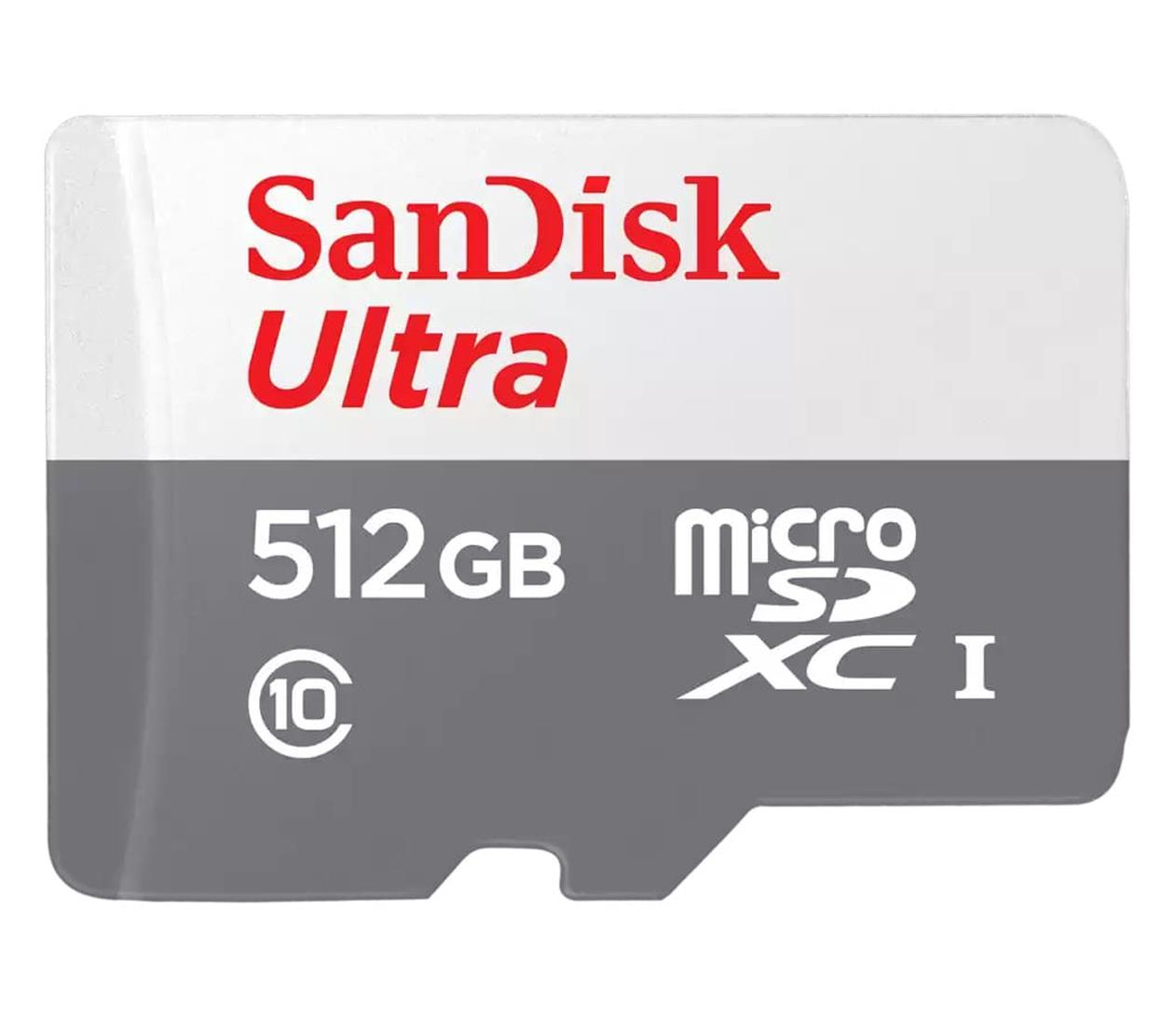 Sandisk 512GB microSDXC Ultra 100MB/s C10 UHS-I