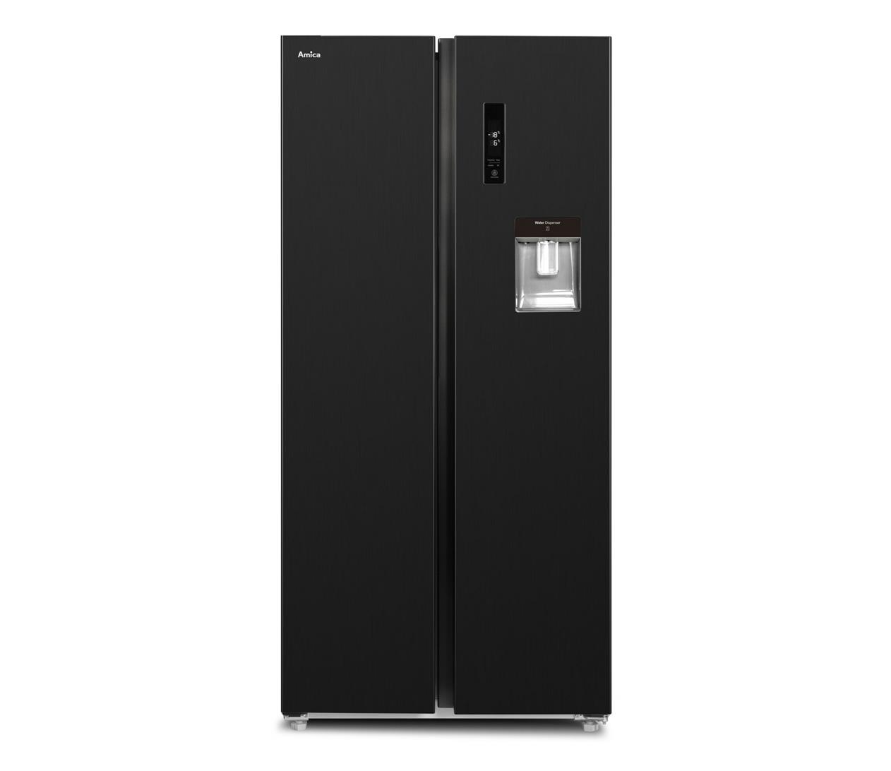 Amica FY5079.3GDFBI No Frost 176,3cm Czarna Kostkarka 430L