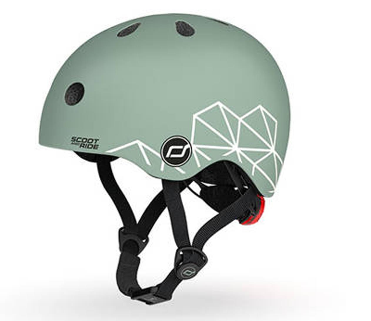 Scoot & Ride Kask Ochronny XXS-S dla dzieci 1-5 lat Green Lines