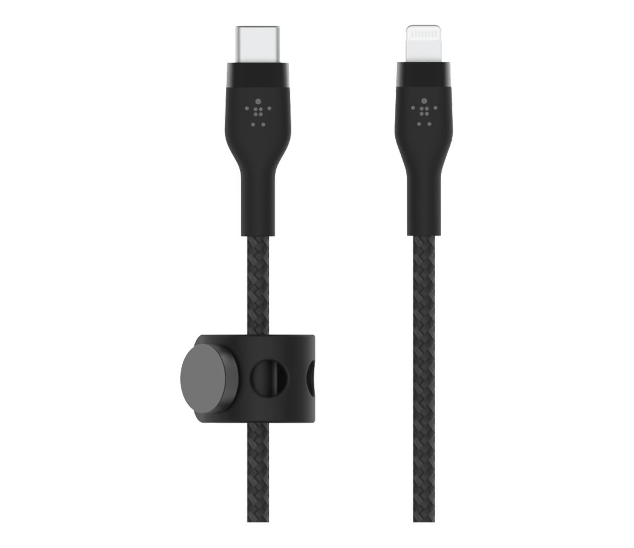 Belkin USB-C - LTG Braided Silicone 3m Black