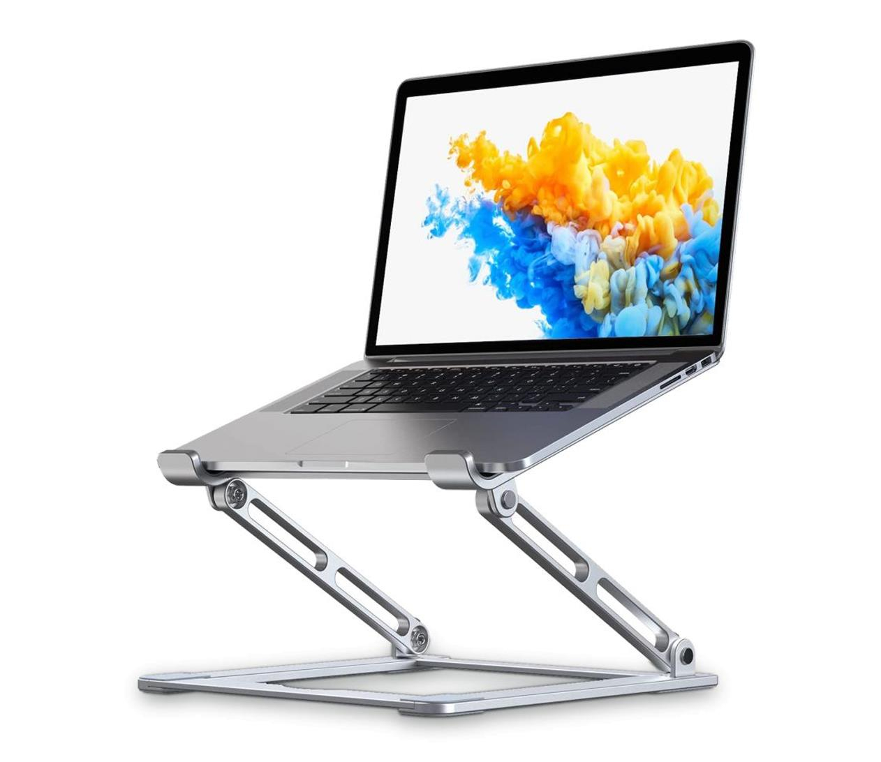 Tech-Protect ULS400 PRODESK Regulowana Podstawka Pod Laptop srebrna
