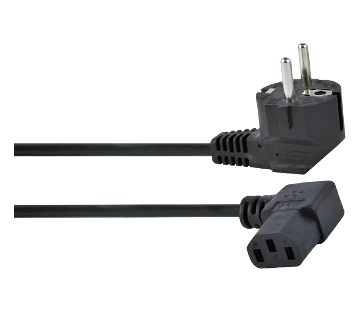 Gembird Kabel SCHUKO - C13 1,8m (kątowy)