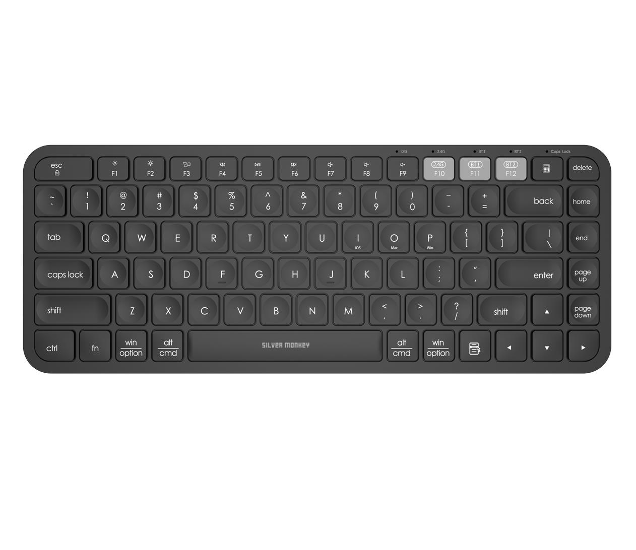 Silver Monkey K90m Wireless premium business keyboard (black)