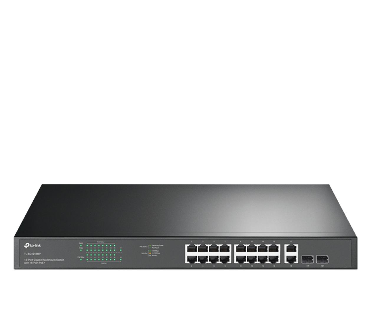 TP-Link 18p TL-SG1218MP (16x1000Mbit PoE+, 2xSFP/Combo)