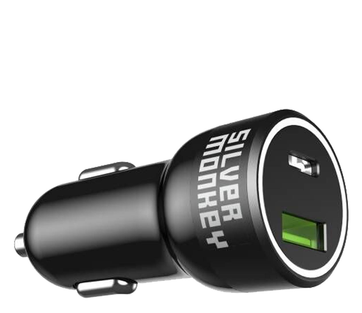 Silver Monkey Ładowarka samochodowa 1xUSB C, 1xUSB 45W