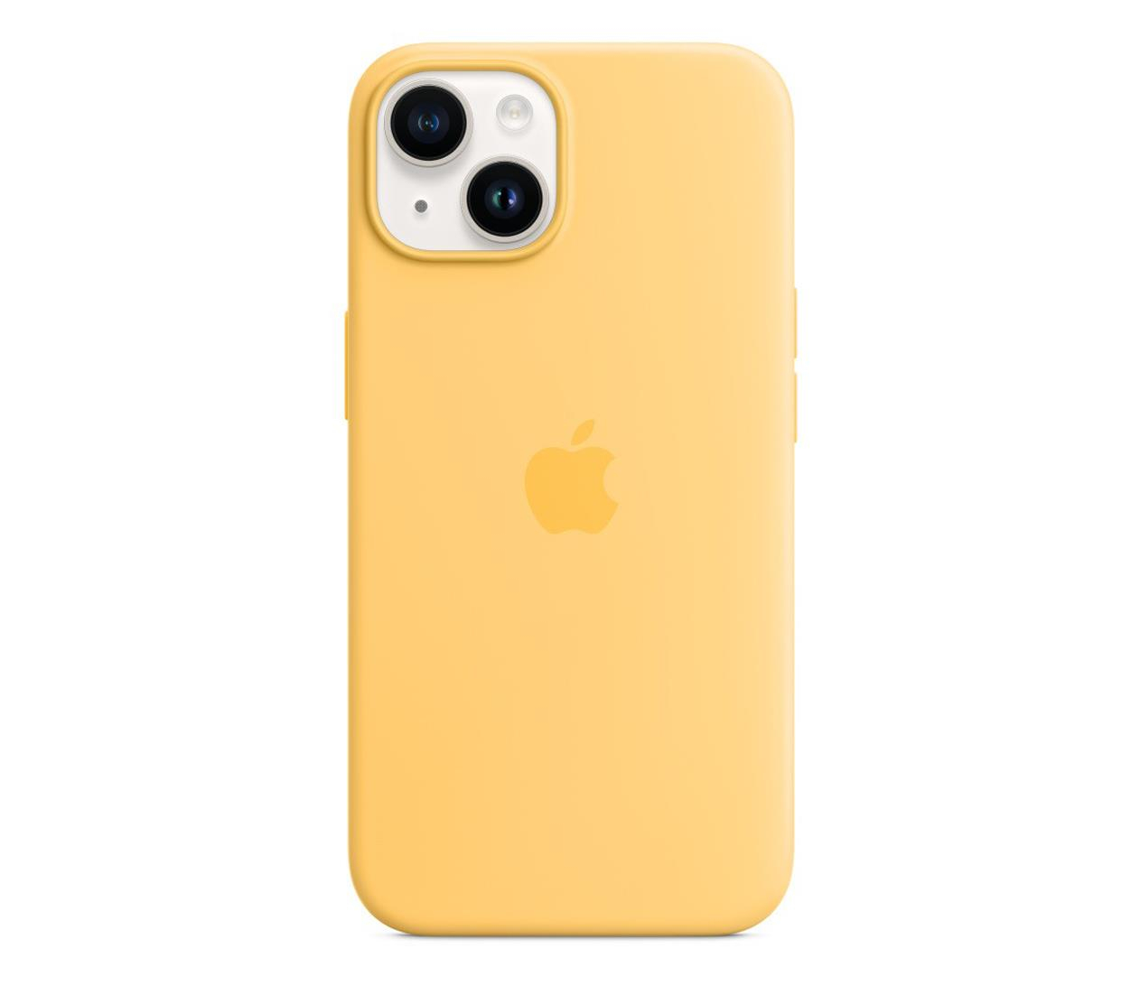 Apple Silikonowe etui z MagSafe iPhone 14 Plus zółte