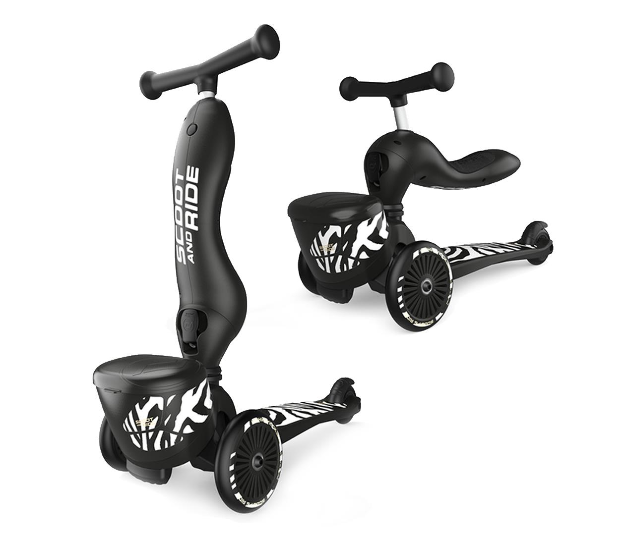 Scoot & Ride Highwaykick 1 Lifestyle Jeździk i hulajnoga 2w1 Zebra