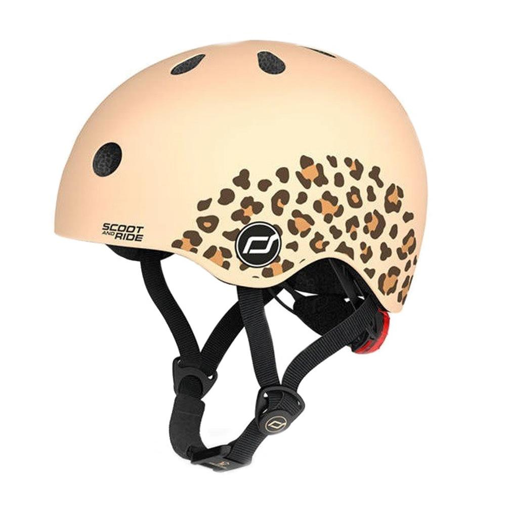 Scoot & Ride Kask Ochronny XXS-S dla dzieci 1-5 lat Leopard
