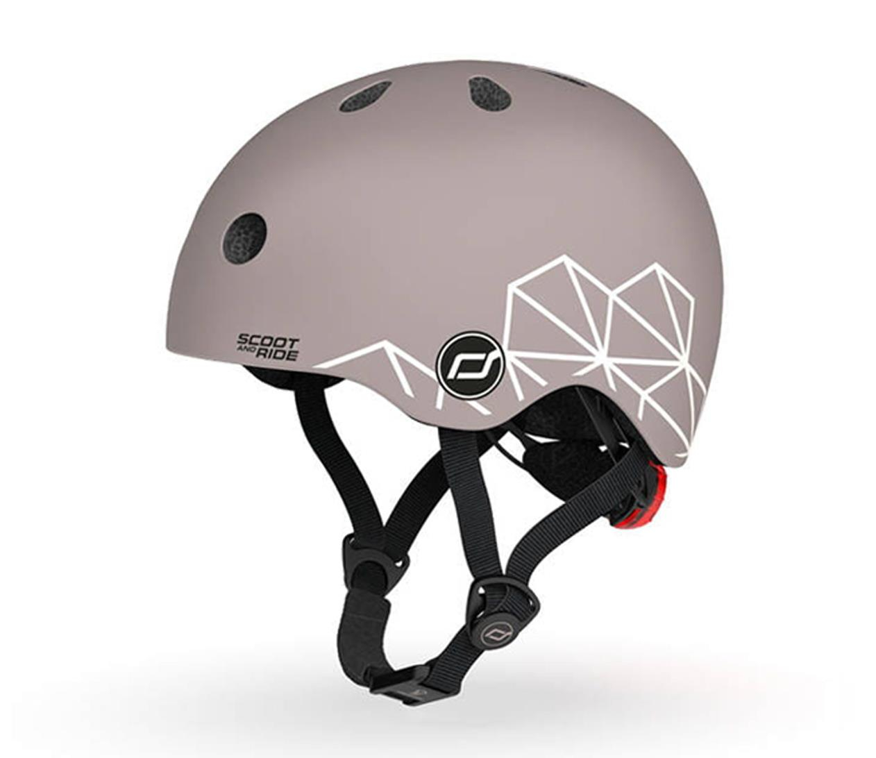 Scoot & Ride Kask Ochronny XXS-S dla dzieci 1-5 lat Brown Lines