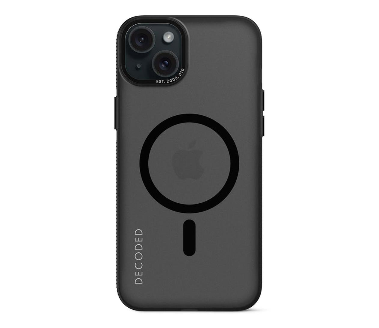 Decoded Recycled Plastic Grip Case iPhone 15 Plus transparent black