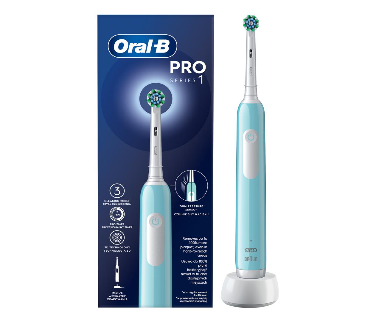 Oral-B Pro1 Cross Action Carib Blue