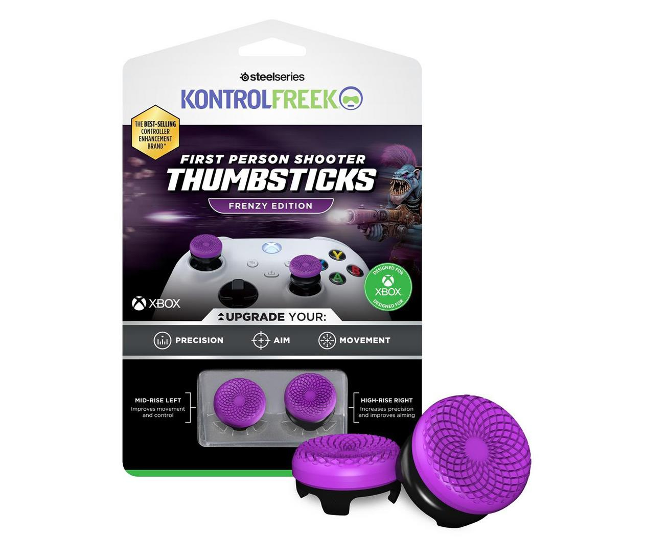 Nakładki na kontroler STEELSERIES KontrolFreek FPS Frenzy XBOX 6100-XBX Fioletowo-czarny