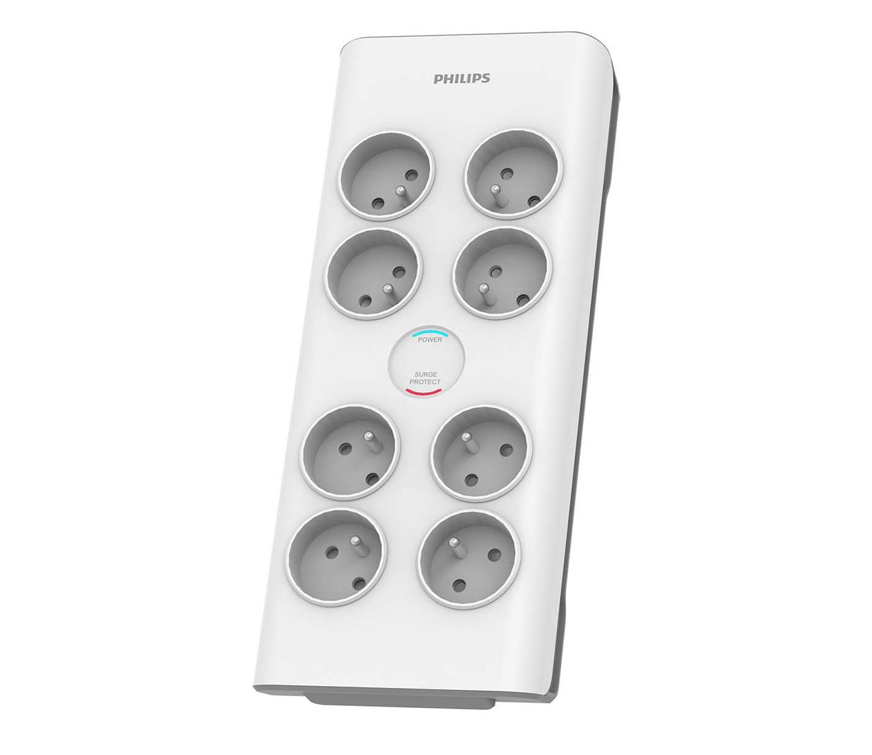 Philips Listwa zasilająca - 8 gniazd, 2m