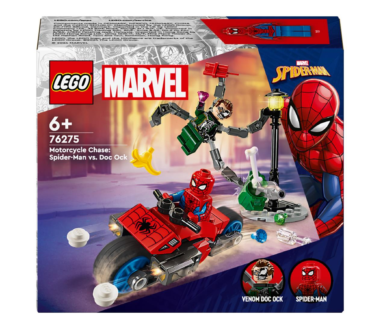 LEGO Marvel 76275 Pościg na motocyklu: Spider-Man vs Doc Ock