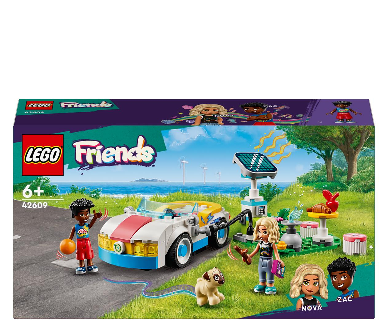 LEGO Friends 42609 Samochód elektryczny i stacja ładująca