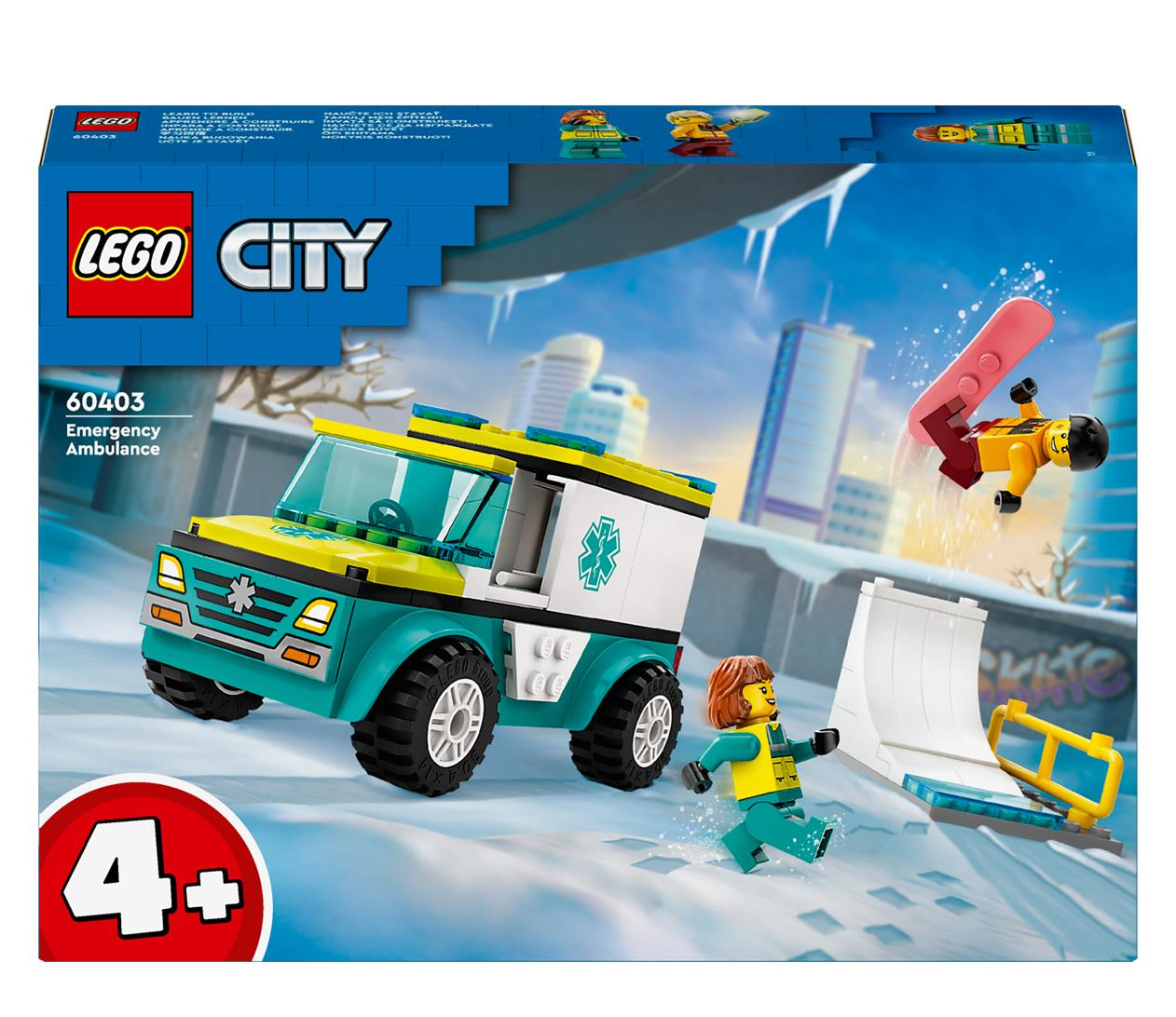 LEGO City 60403 Karetka i snowboardzista