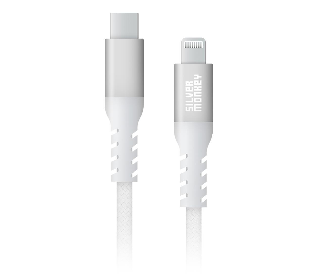Silver Monkey Kabel USB-C - Lightning 0,5m (30W)