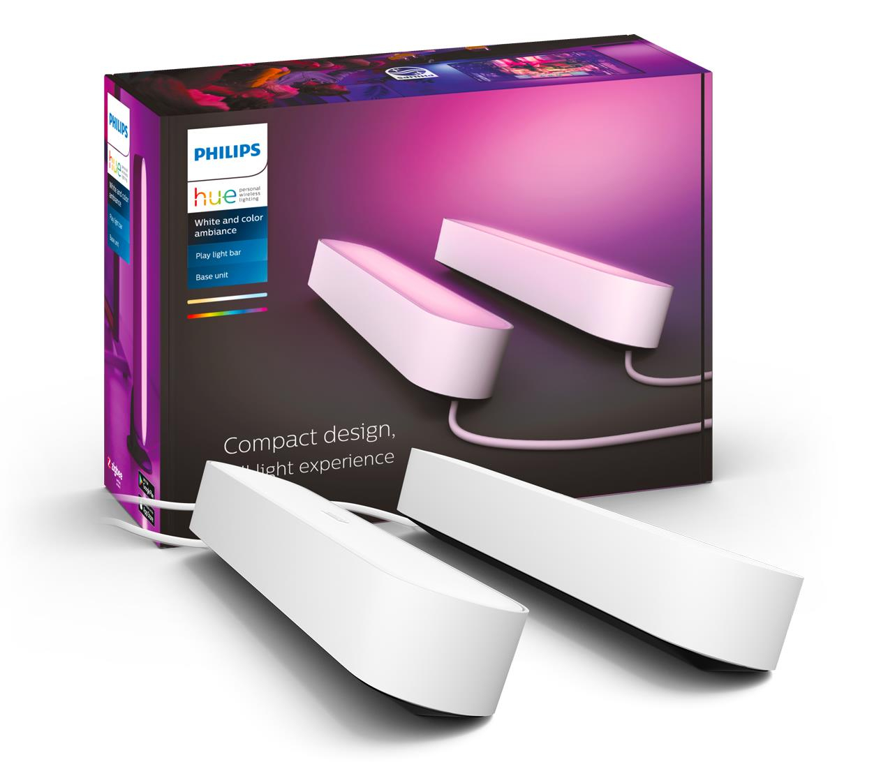 Philips Hue White and color ambiance Lampa Play (biała) x2