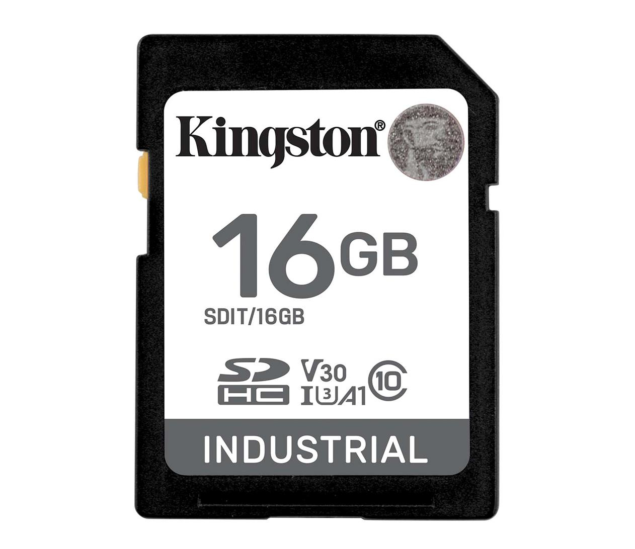 Kingston 16GB SDHC Industrial UHS-I U3 V30 A1 pSLC