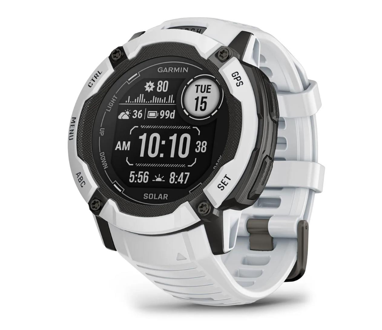 Garmin Instinct 2X Solar 50mm mleczny kwarc