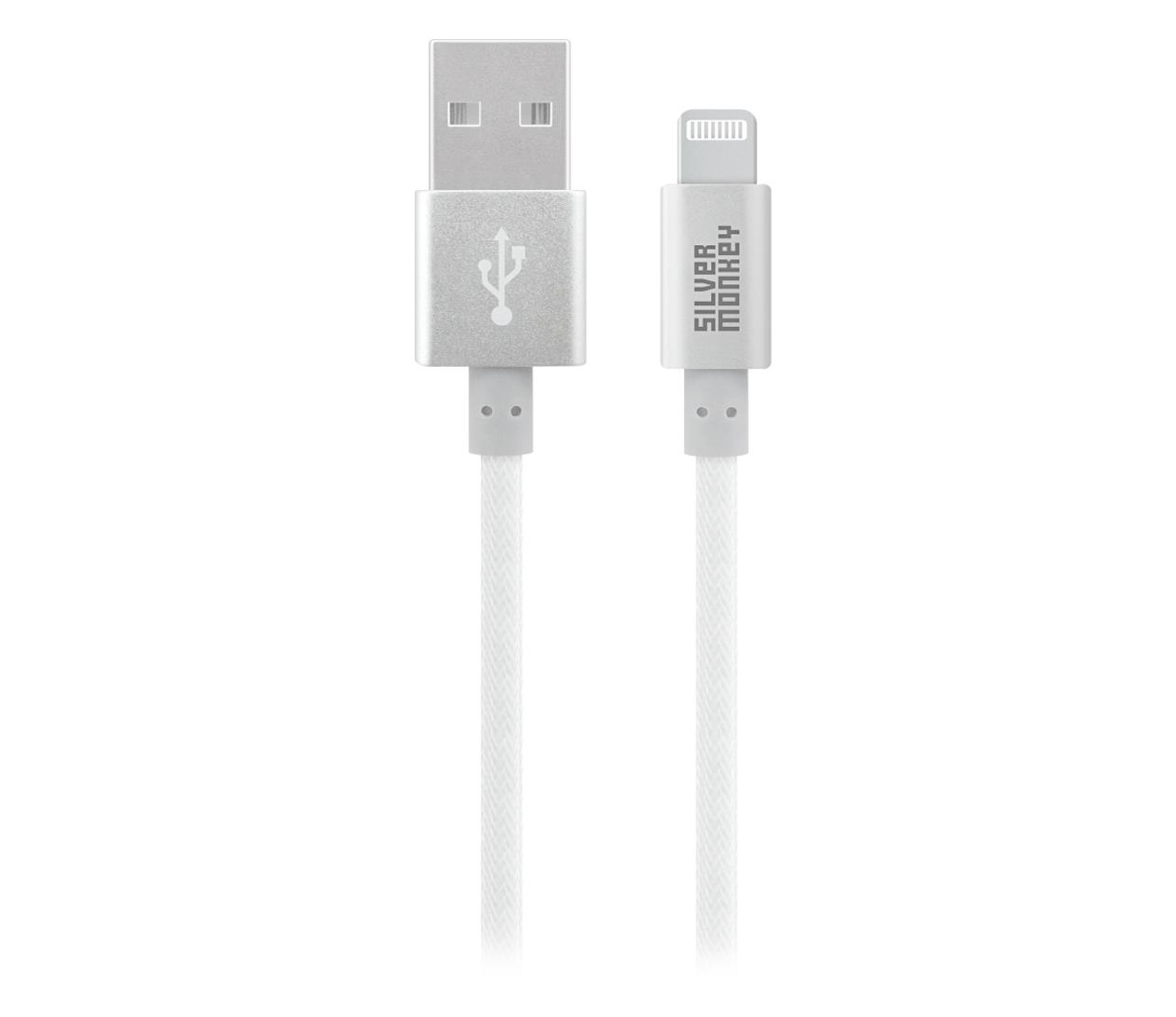 Silver Monkey Kabel USB-A na Lightning 0,5 m wzmacniany