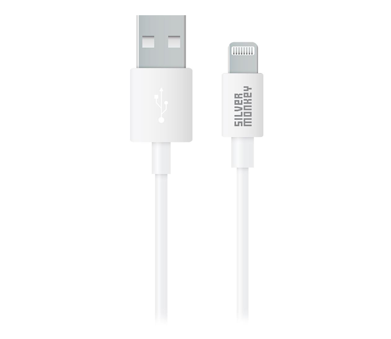 Silver Monkey Kabel USB-A na Lightning 1 m