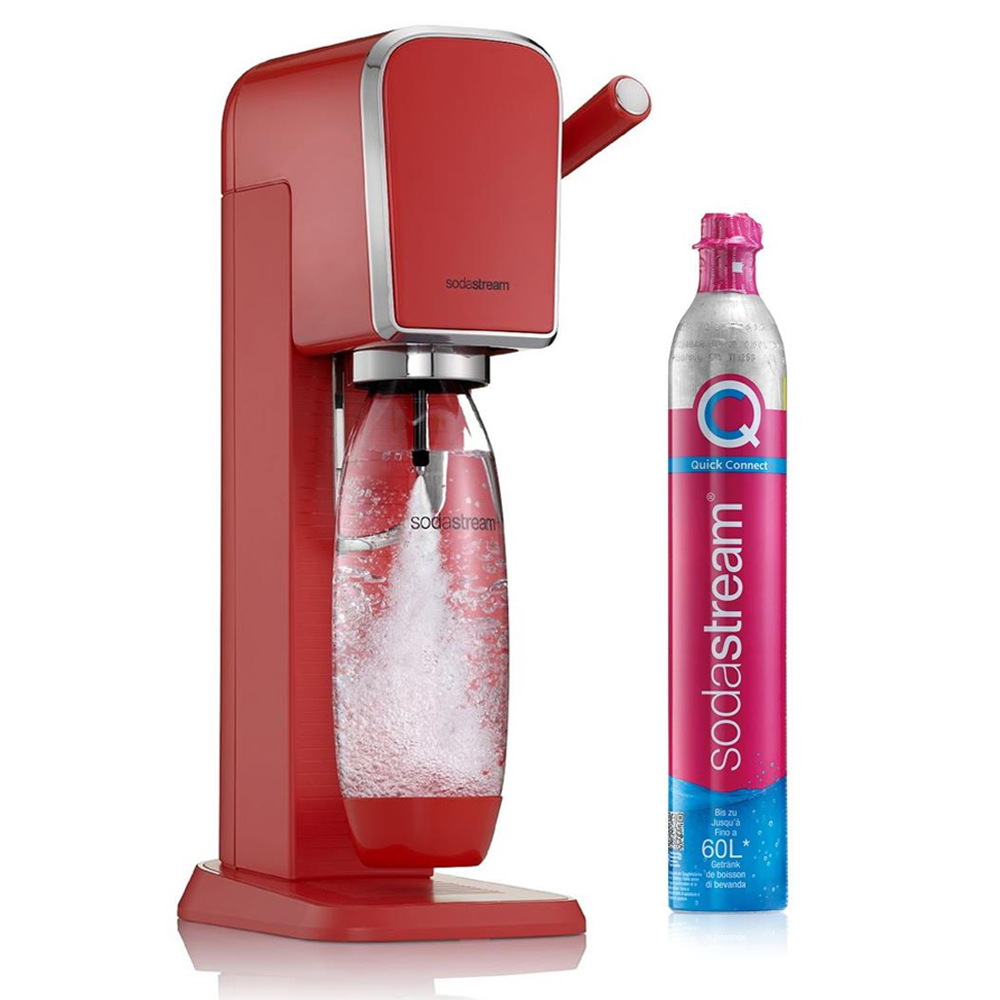 Sodastream ART Czerwony + Nabój z gazem CO2