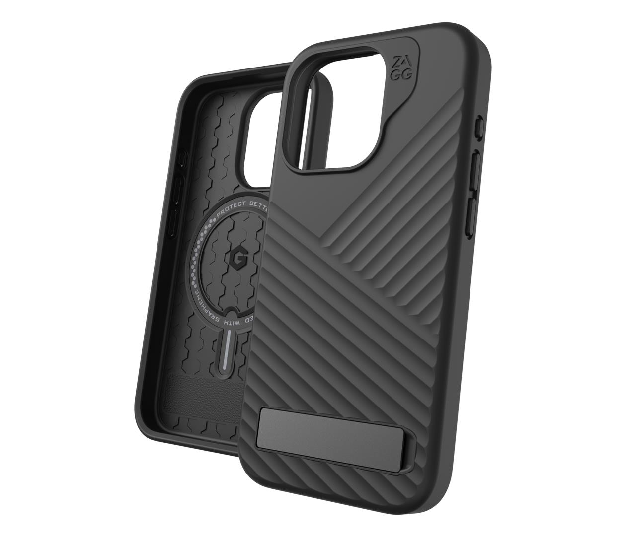Zagg Denali Snap do iPhone 15 MagSafe z podpórką black