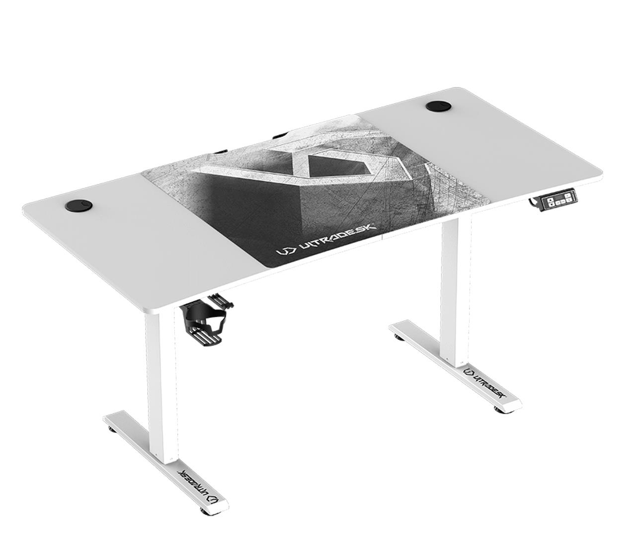 Ultradesk LEVEL V2 (Białe) (elektryczna regulacja)