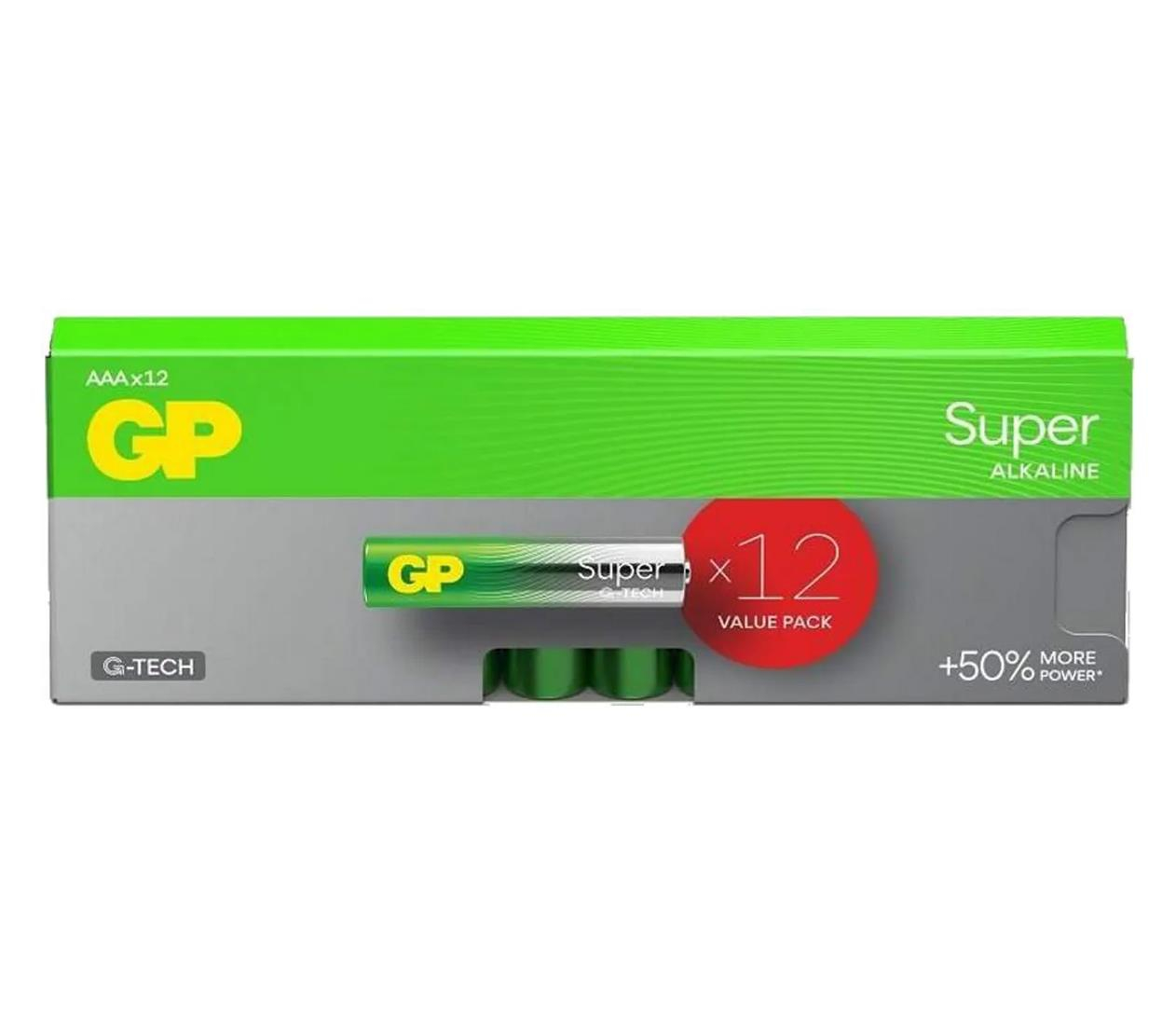 GP Super AAA/LR03; 1,5V (12 sztuk)