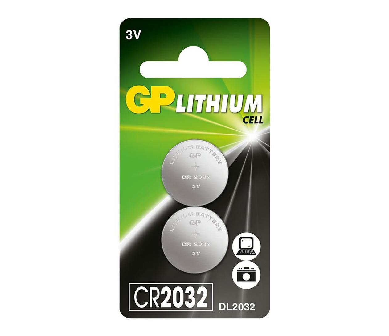 GP Litowe guzikowe; 3,0V (2 sztuki)
