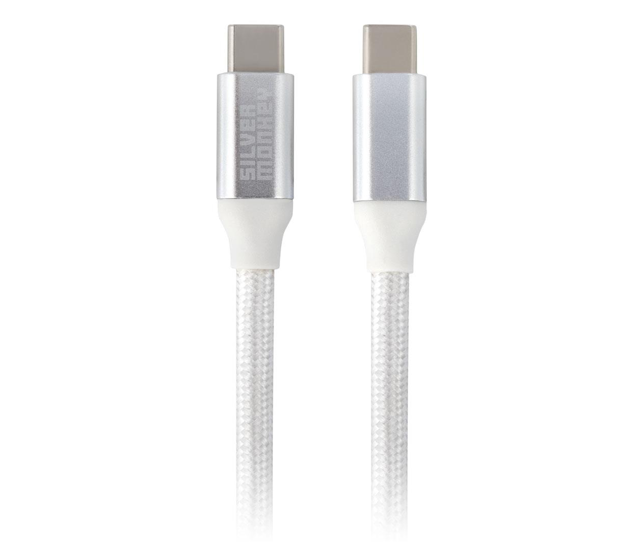 Silver Monkey Kabel USB-C 3.0 100W 2 m W