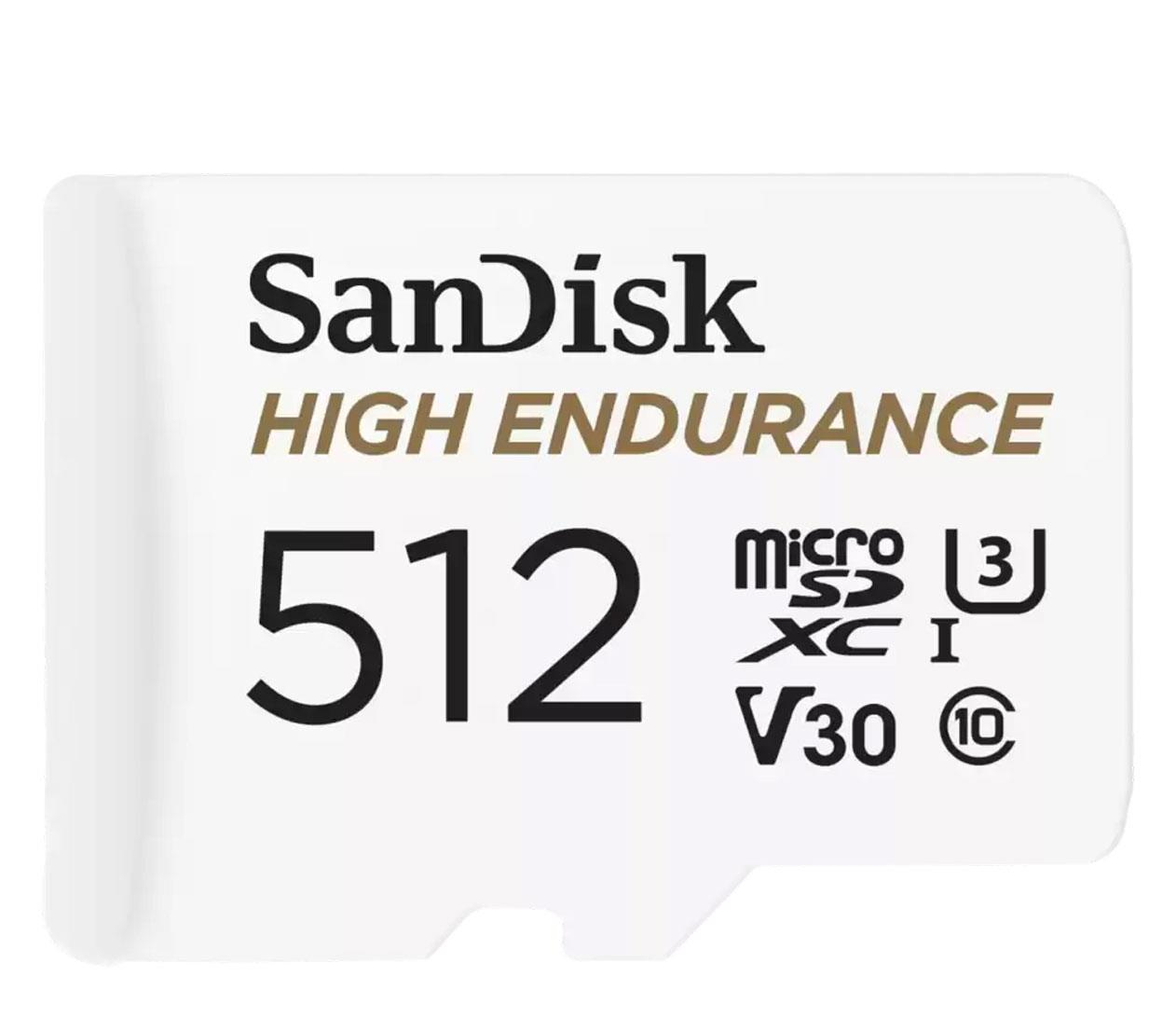 Sandisk 512GB microSDXC High Endurance UHS-I U3 V30