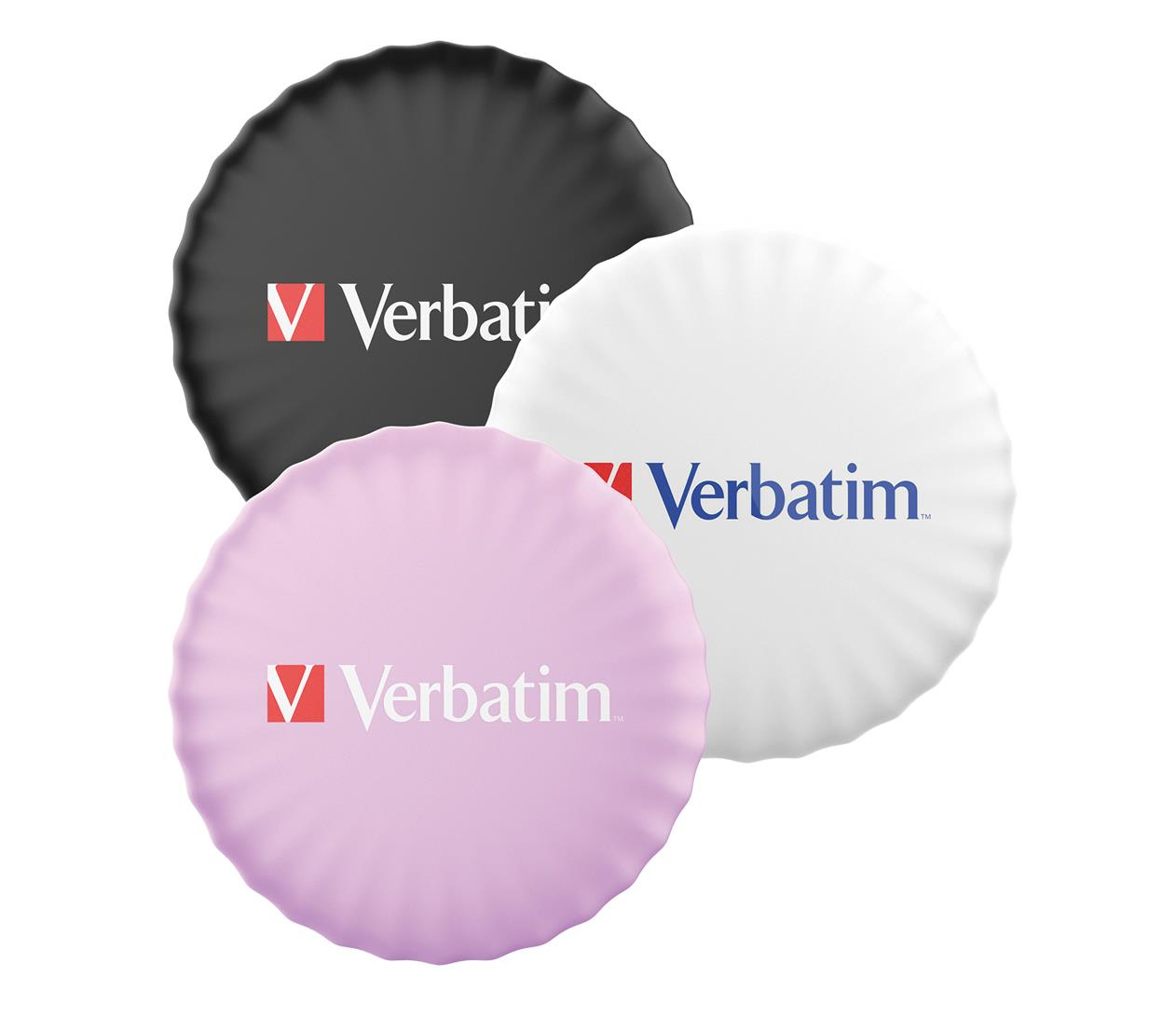 Verbatim My Finder Coin Bluetooth NFC trójpak biały/czarny/różowy