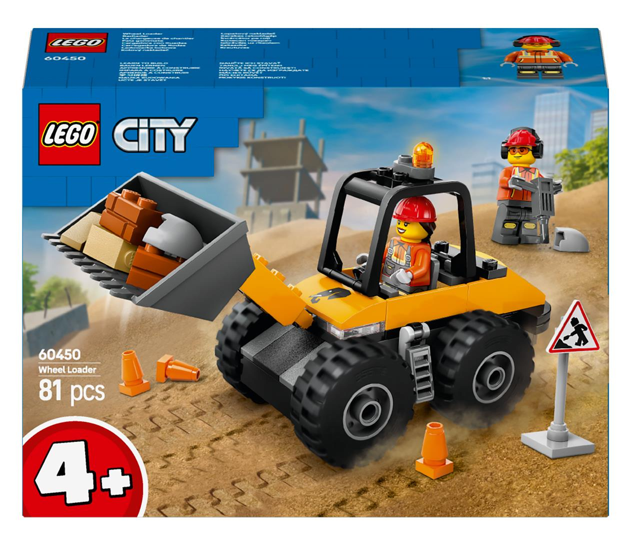 LEGO City 60450 Żółta ładowarka kołowa