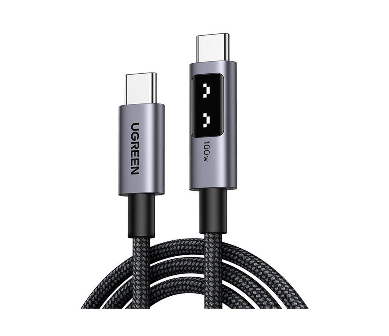 UGREEN Kabel USB-C do USB-C Uno L509 100W 1m czarny