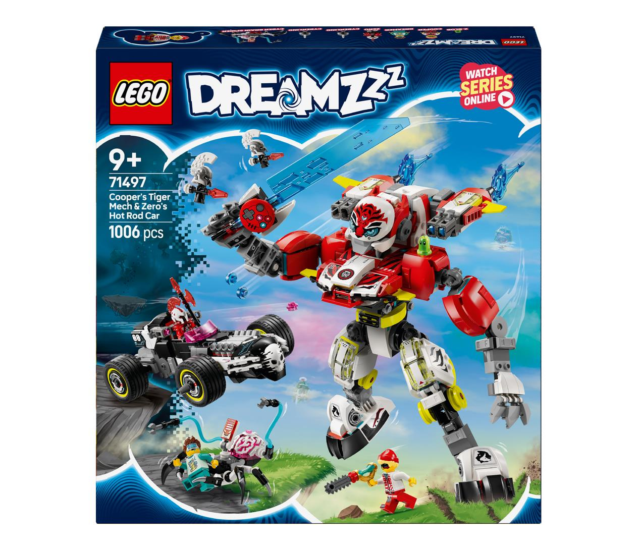 LEGO DREAMZzz 71497 Tygrysi mech Coopera i Hot rod Zero