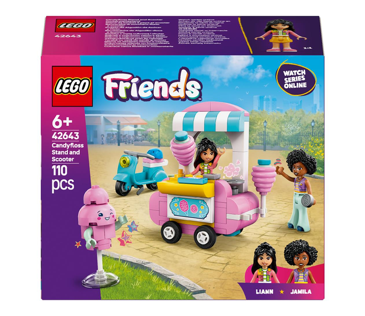 LEGO Friends 42643 Stoisko z watą cukrową i skuter