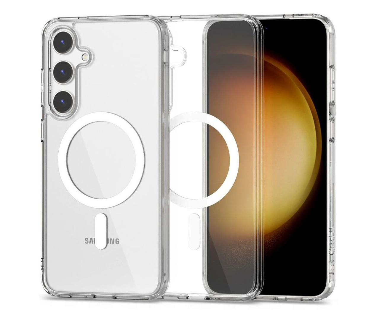 Tech-Protect Flexair Hybrid Magsafe do Samsung Galaxy S24 FE clear