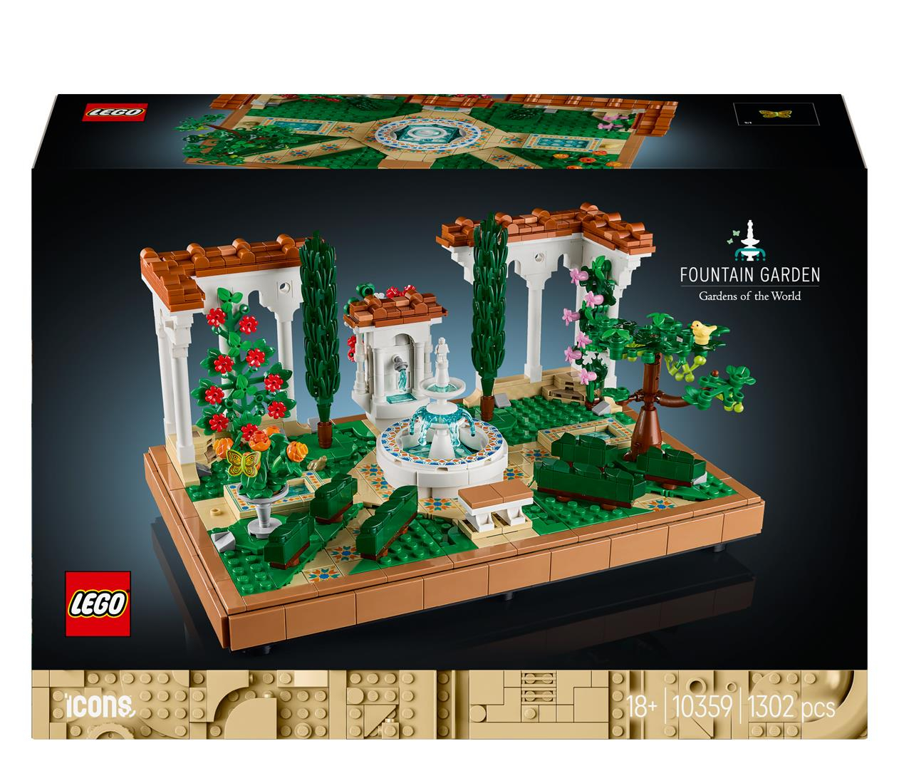 LEGO Icons 10359 Fontanna w ogrodzie