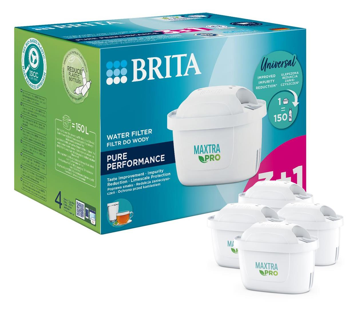 Brita Wkład filtrujący MAXTRAPRO Pure Performance 3+1 szt.