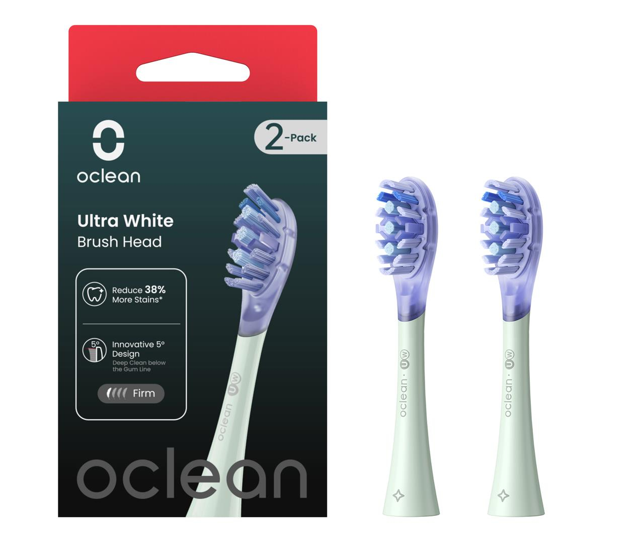 Oclean Końcówki Ultra White UW02 miętowy 2 szt.