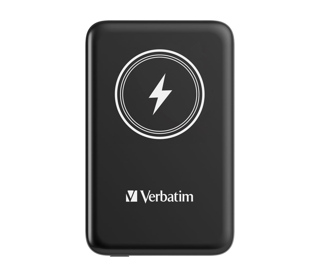Verbatim Charge 'n' Go Magnetic Wireless Power Bank 10000mAh czarny