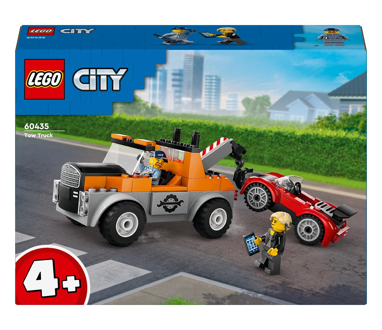 LEGO City 60435 Samochód pomocy drogowej, naprawa sportowego auta