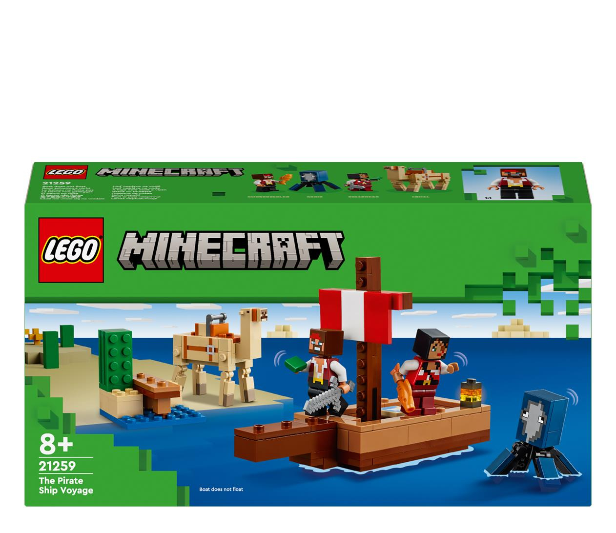 LEGO Minecraft 21259 Rejs statkiem pirackim