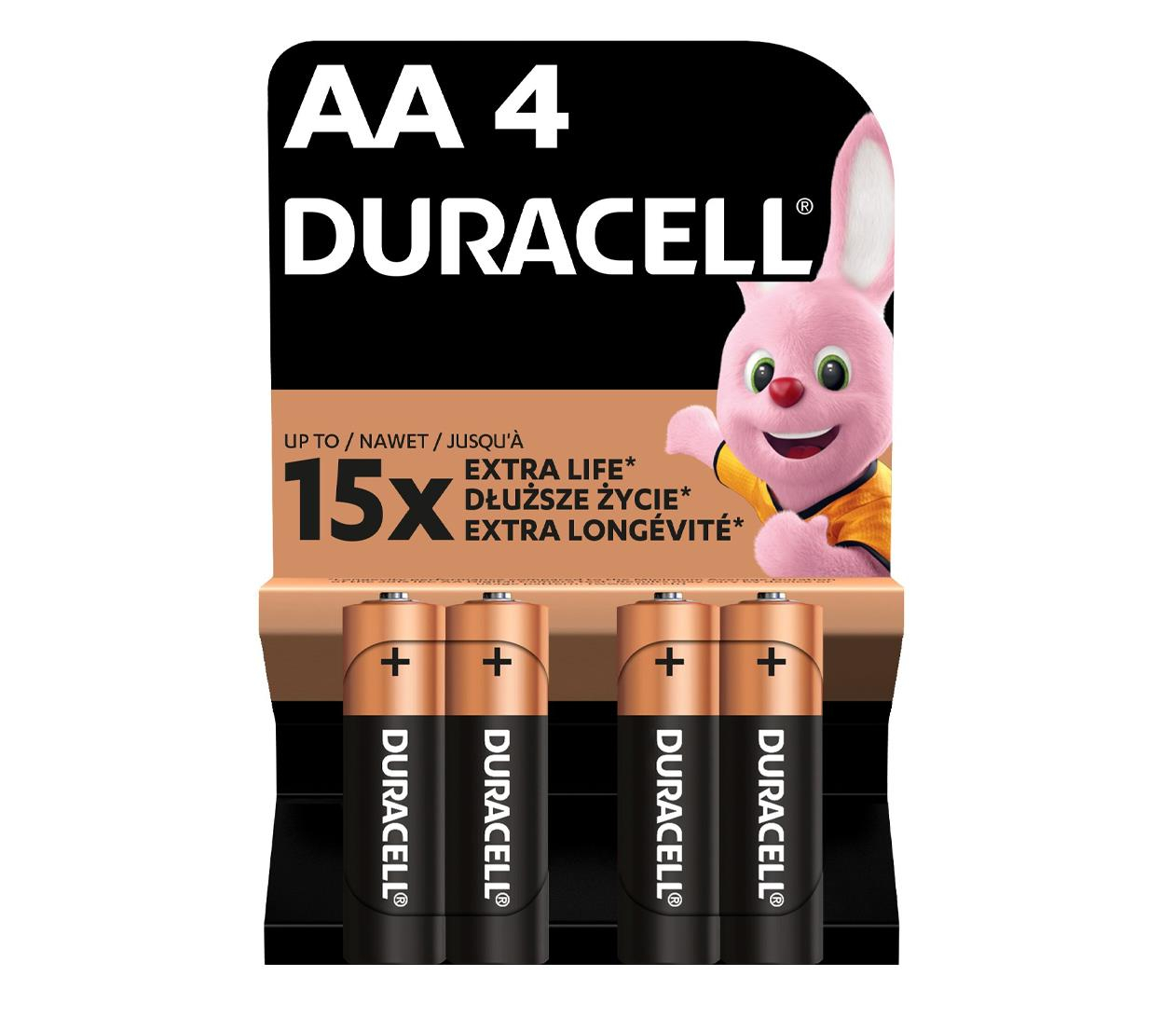 Duracell Baterie basic AA/LR6 4szt blister
