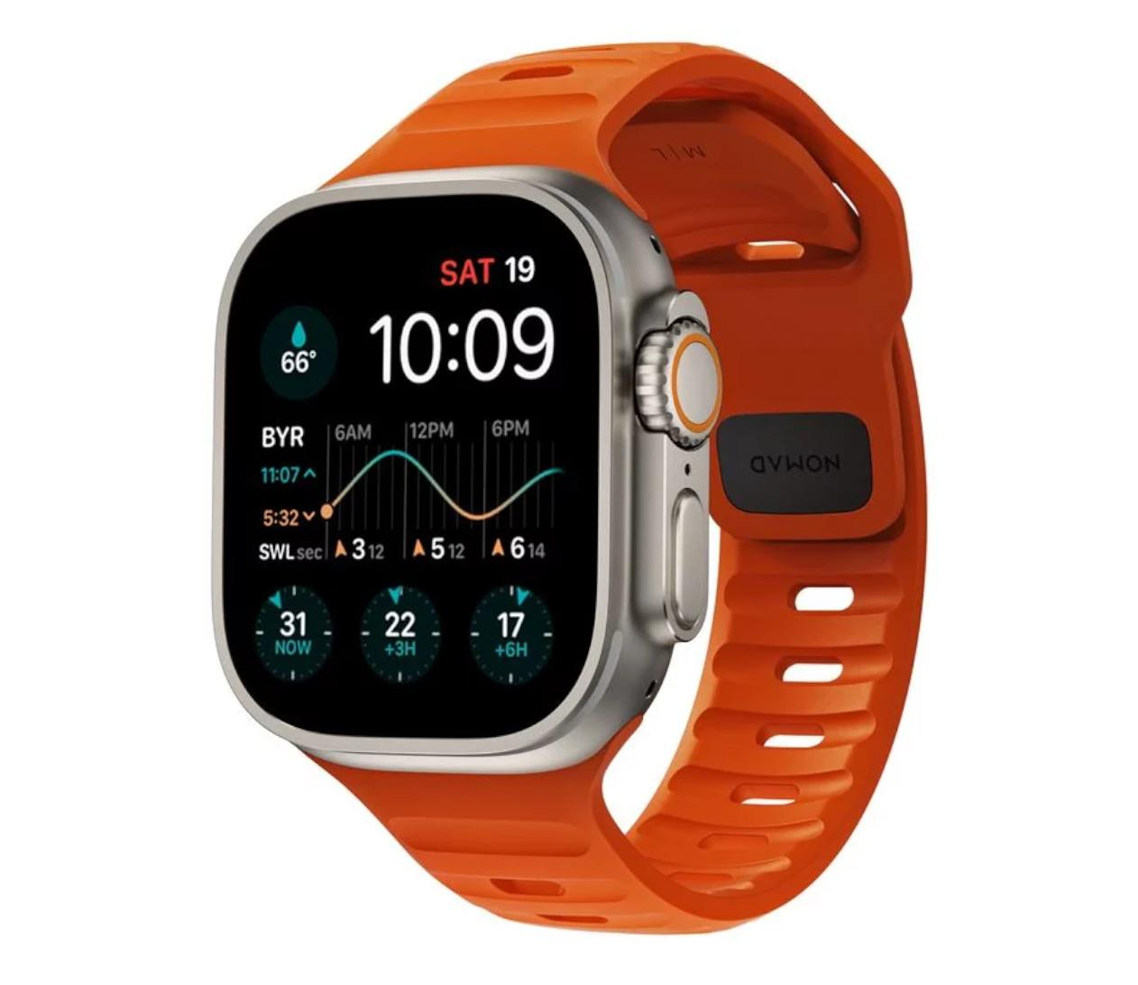 Nomad Sport Strap M/L Apple Watch 49/45/44/42mm orange