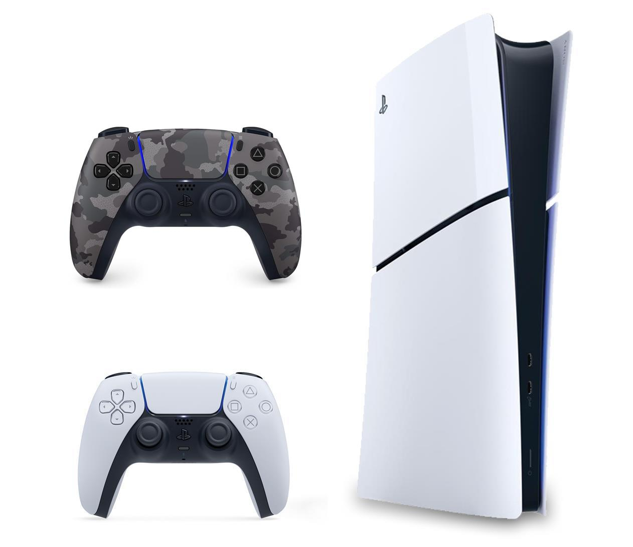 Sony PlayStation 5 Slim Digital + DualSense Grey Cammo