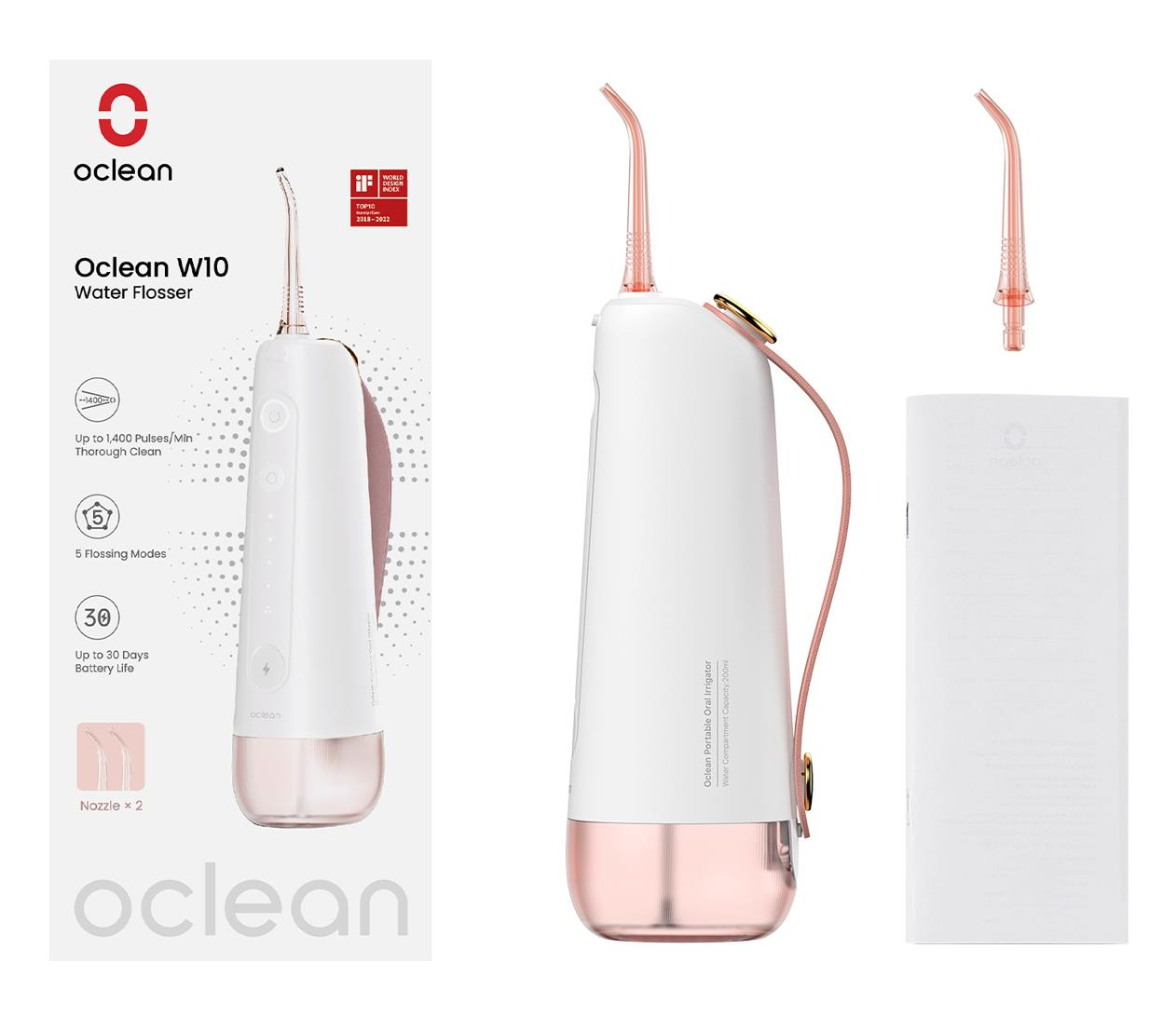 Oclean W10 różowy